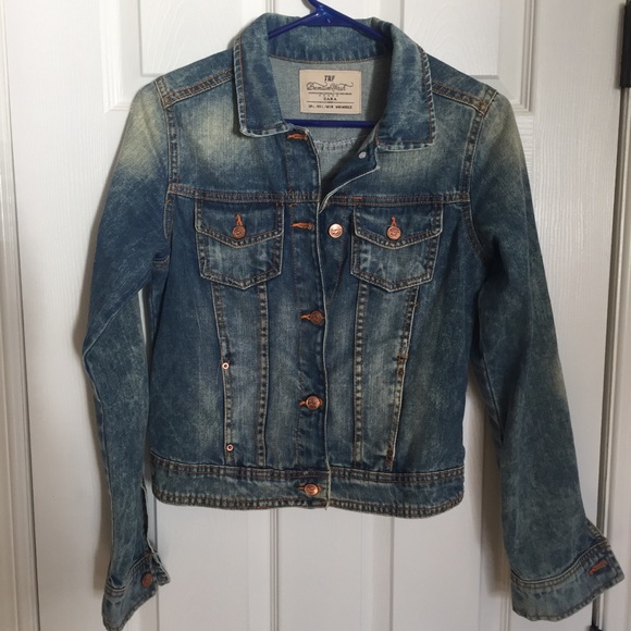 Zara Jackets & Coats Zara Premium Wash Denim Jacket Sz L Poshmark